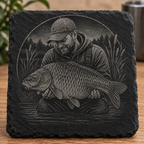 The Fisherman | Personalised Engraved Slate Coaster