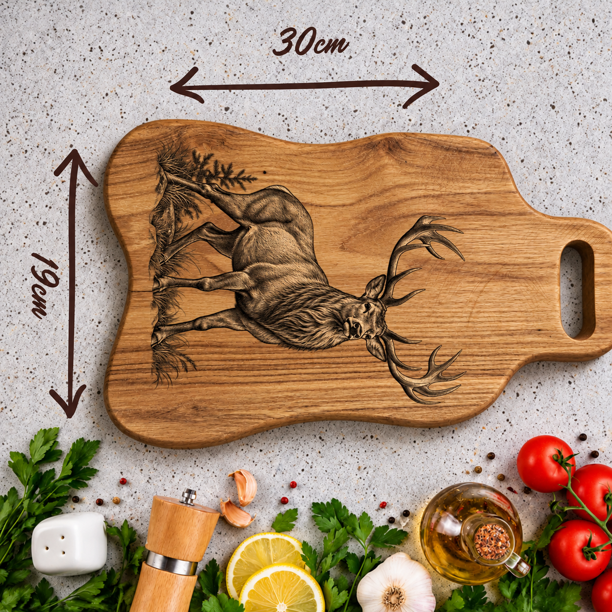 Personalised Teak Wood Chopping Board | Custom Engraved Kitchen Board | Wedding, Birthday, Housewarming & Anniversary Gift