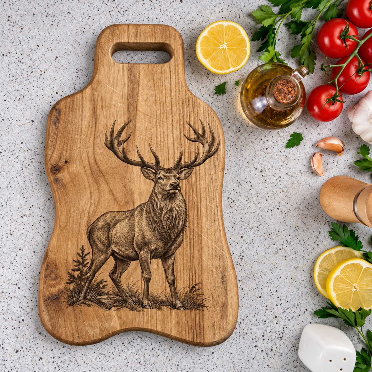 Personalised Teak Wood Chopping Board | Custom Engraved Kitchen Board | Wedding, Birthday, Housewarming & Anniversary Gift